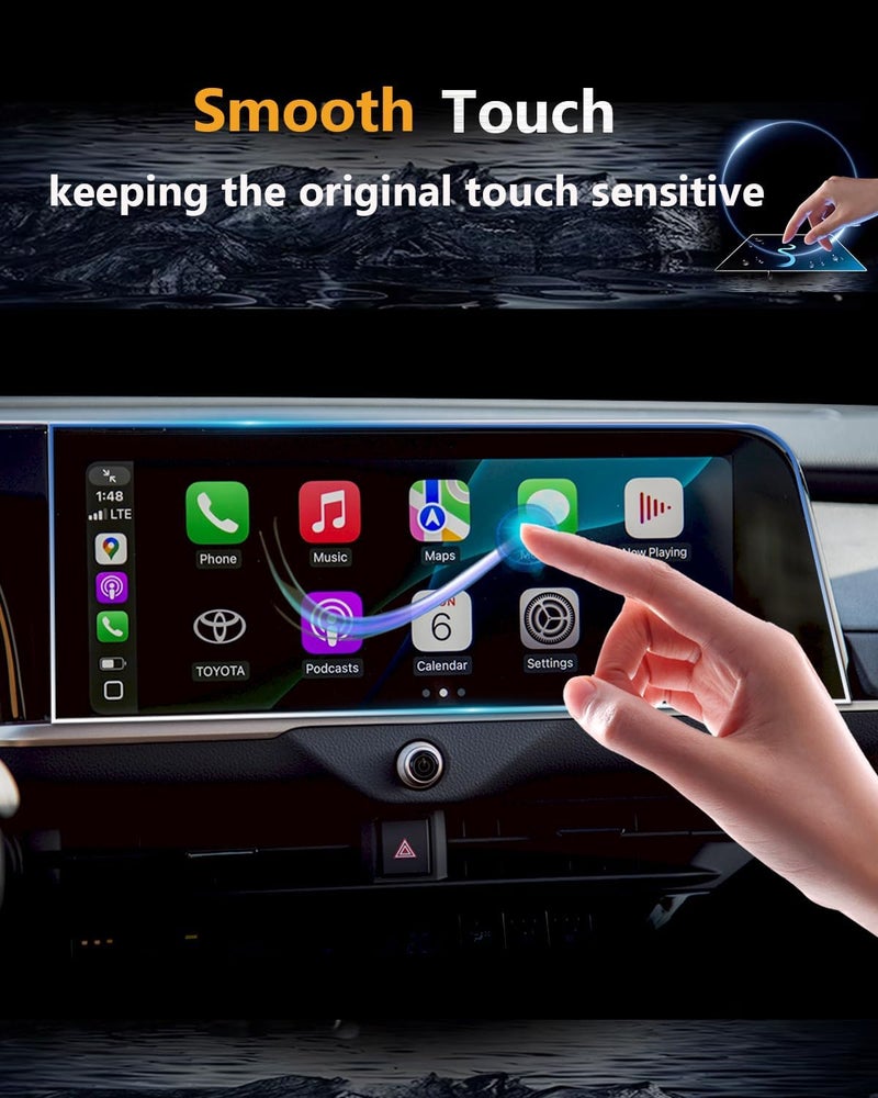 VIAROOM Screen Protector For Toyota Crown Signia & Crown 2025 2026, Tempered Glass GPS Navigation Protective Film For Crown Signia Accessories - 12.3 inch - Image 3